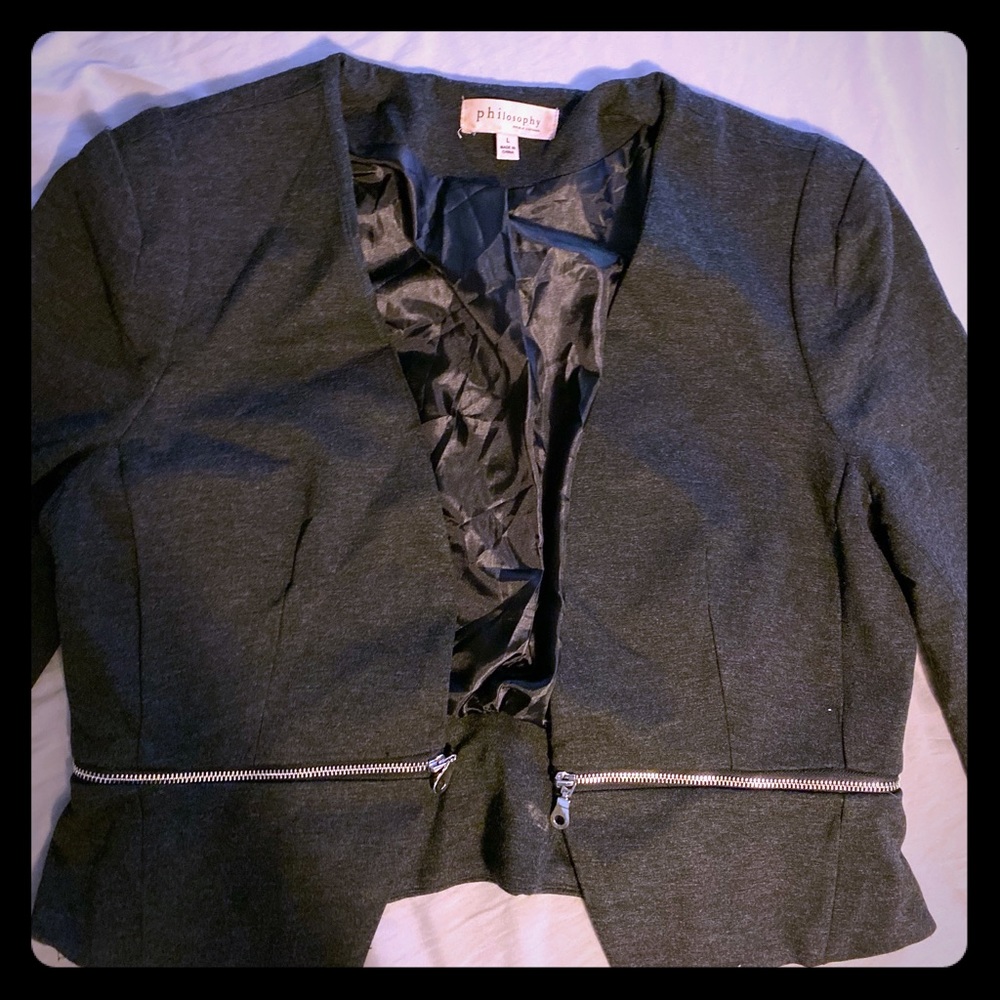 Women Philosophy Black size Large Blazer